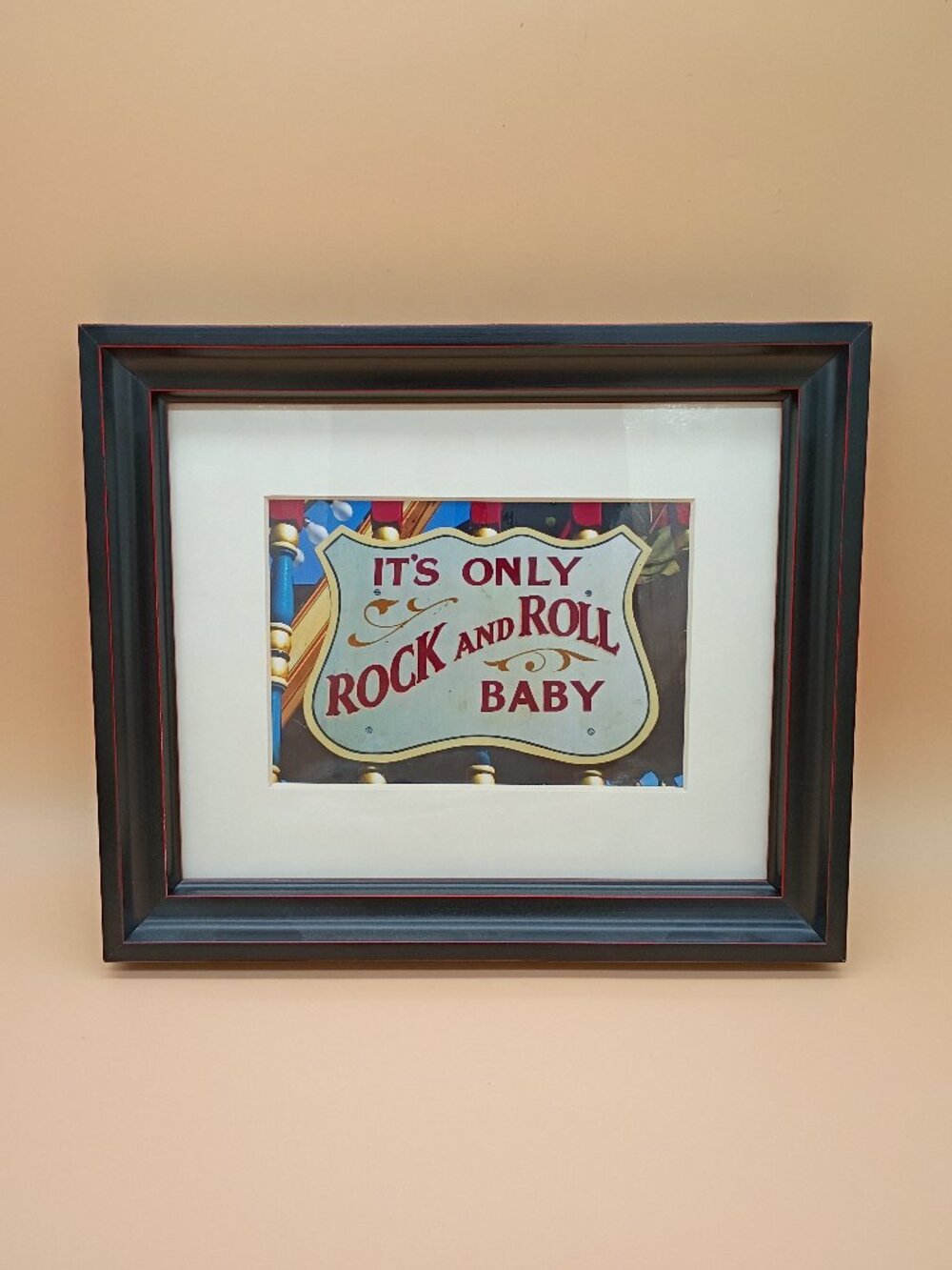 Framed Wall Art Print It's Only Rock and Roll Baby Music Rock Rockabilly